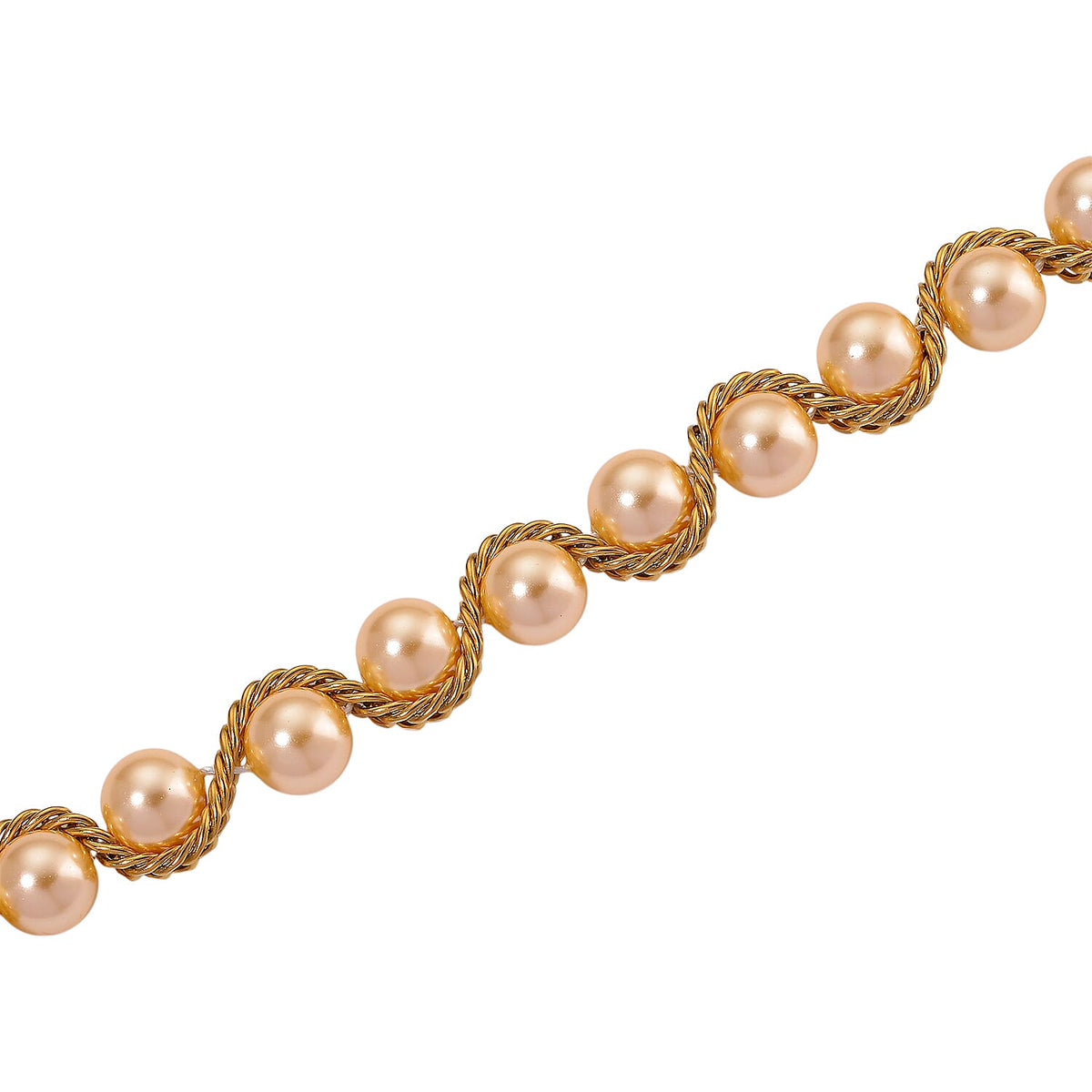 The Exotic Collection - Mother of Pearl Rope Necklace With Lobster Claw Clasp (Size - 19.5+2 EXT) - Golden V32514703 5