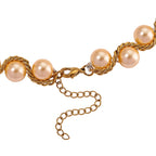 The Exotic Collection - Mother of Pearl Rope Necklace With Lobster Claw Clasp (Size - 19.5-2 EXT) - Golden