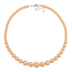 Golden Shell Pearl Necklace (Size 20 - 2 Ext) with Lobster Clasp 290.00 Ct.
