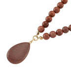 Golden Sunstone Seahorse Necklace (Size 18 - 2 Ext) with Lobster Clasp 230.00 Ct.