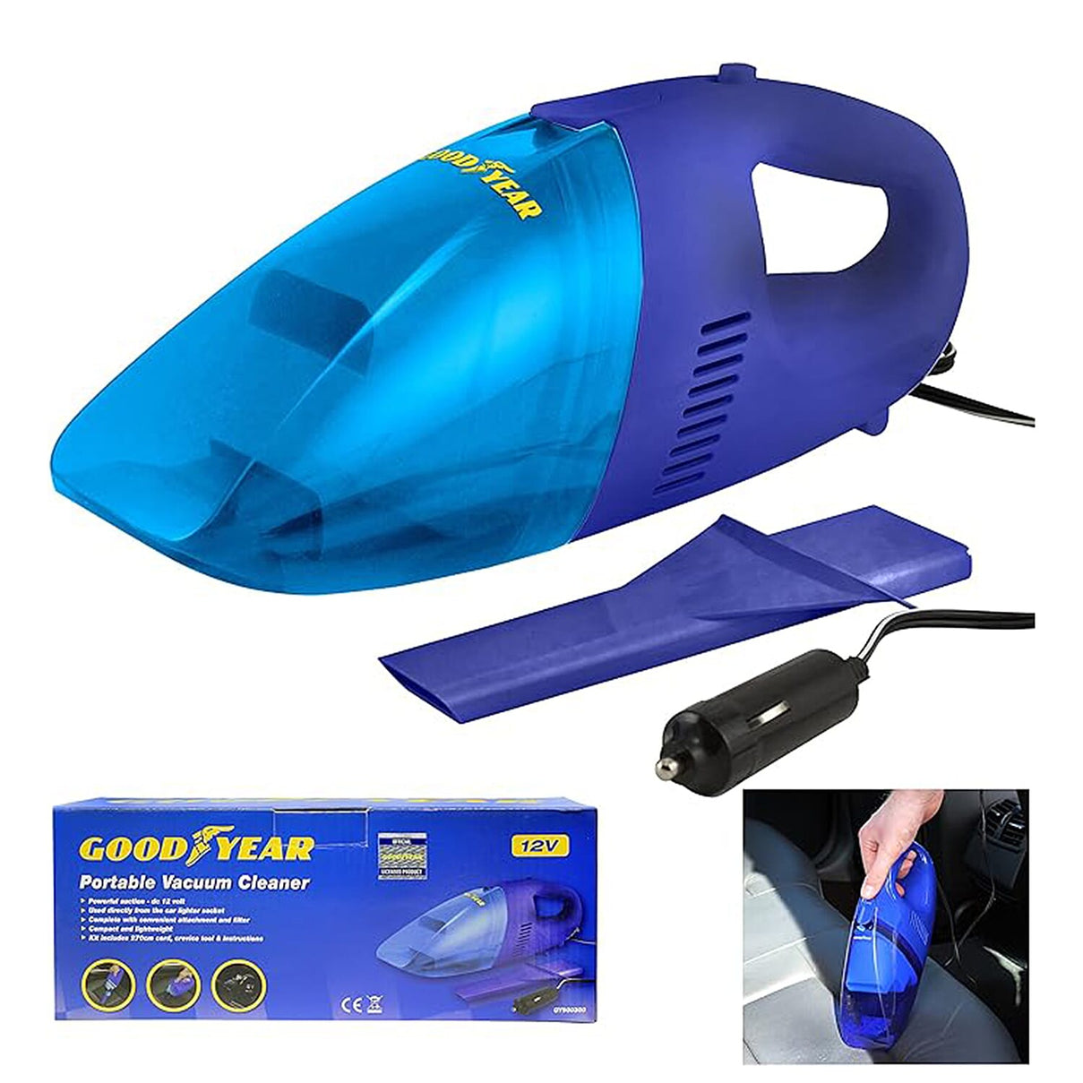 Good Year - Portable Vacuum Cleaner with Powerful Suction - Blue 7746450 0