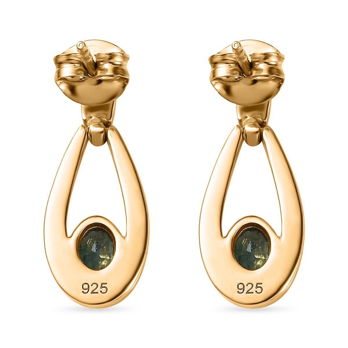 Grandidierite Solitaire Dangle Earrings in 18K Yellow Gold Vermeil Plated Sterling Silver 7801342 4