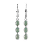 Grandidierite Lever Back Earrings in Rhodium Overlay Sterling Silver 1.05 Ct