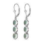 Grandidierite Lever Back Earrings in Rhodium Overlay Sterling Silver 1.05 Ct