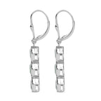 Grandidierite Lever Back Earrings in Rhodium Overlay Sterling Silver 1.05 Ct