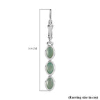 Grandidierite Lever Back Earrings in Rhodium Overlay Sterling Silver 1.05 Ct