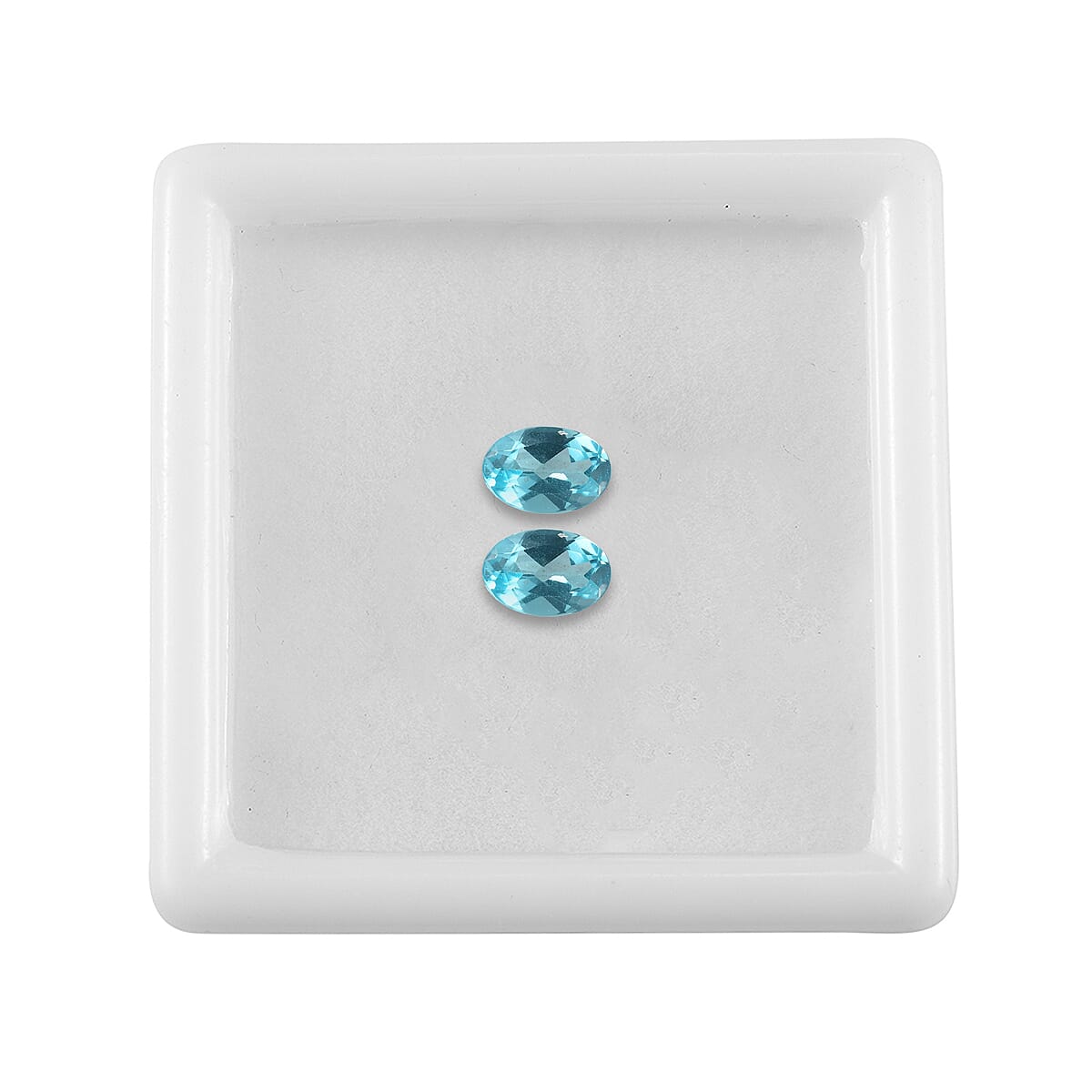 Set of 2 Green Apatite Loose Gemstones in Oval Shape (6x4mm) 7814348 4