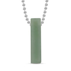 Green Aventurine Necklace (Size - 24) with Lobster Clasp 90.00 Ct.