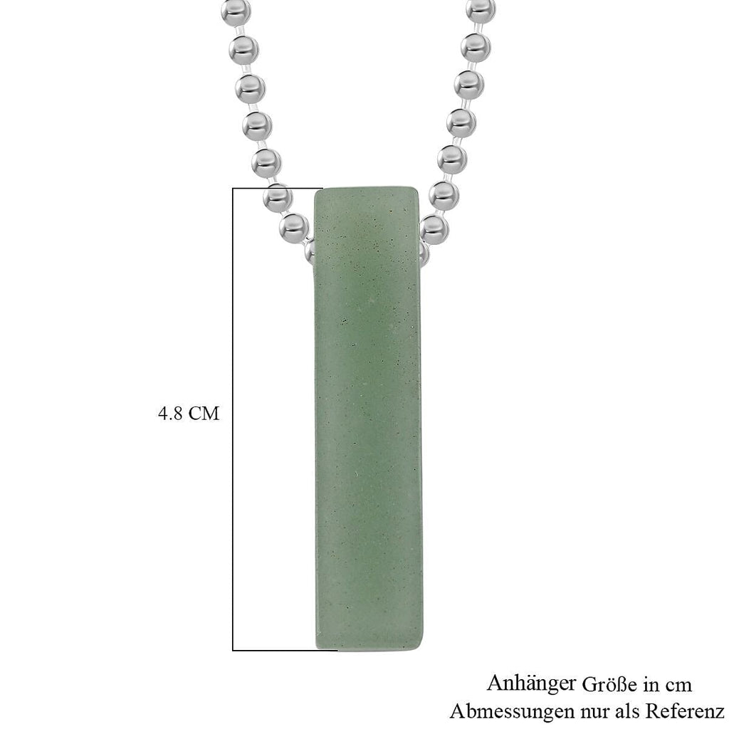 Green Aventurine Necklace (Size - 24) with Lobster Clasp 90.00 Ct.