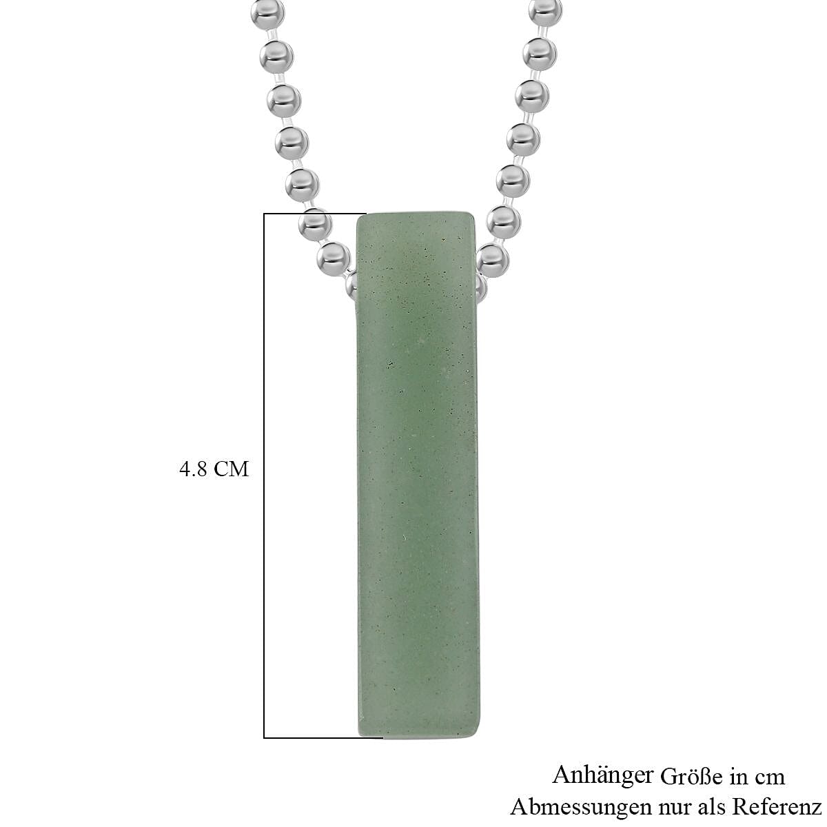 Green Aventurine Bar Pendant Necklace (Size - 24) with Lobster Clasp 90.00 Ct. 8215282 5