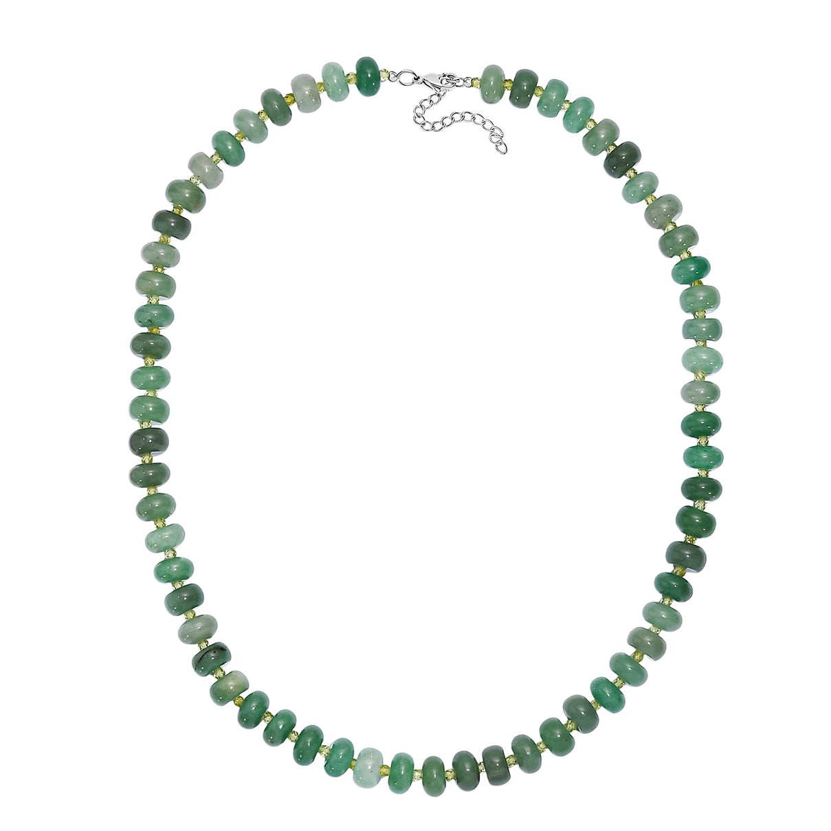 Green Aventurine &amp; Peridot Necklace (Size - 20) 310.00 Ct. 8181189 4