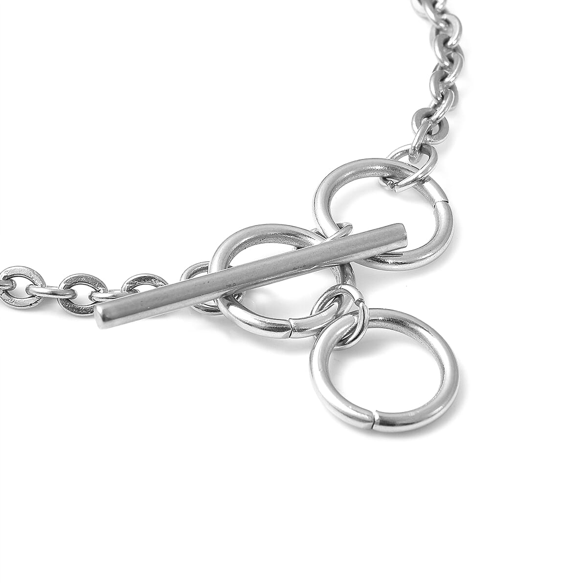 Simulted Green Opal Bracelet (Size - 7) in Stainless Steel 7084599 4