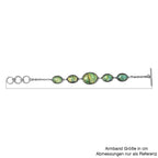 Simulted Green Opal Bracelet (Size - 7) in Stainless Steel