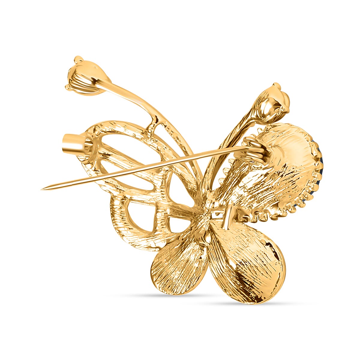 Neon Green Austrian Crystal &amp; White Austrian Crystal Butterfly Brooch 7602194 3