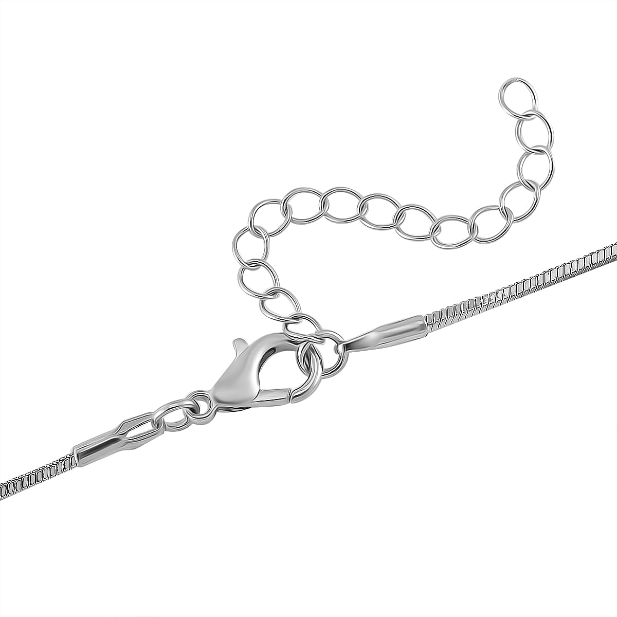 Blue &amp; White Crystal Necklace (Size - 24) 7932417 5