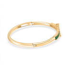 Green Cubic Zirconia  Bangle (Size 7.5)  5.0 Ct.