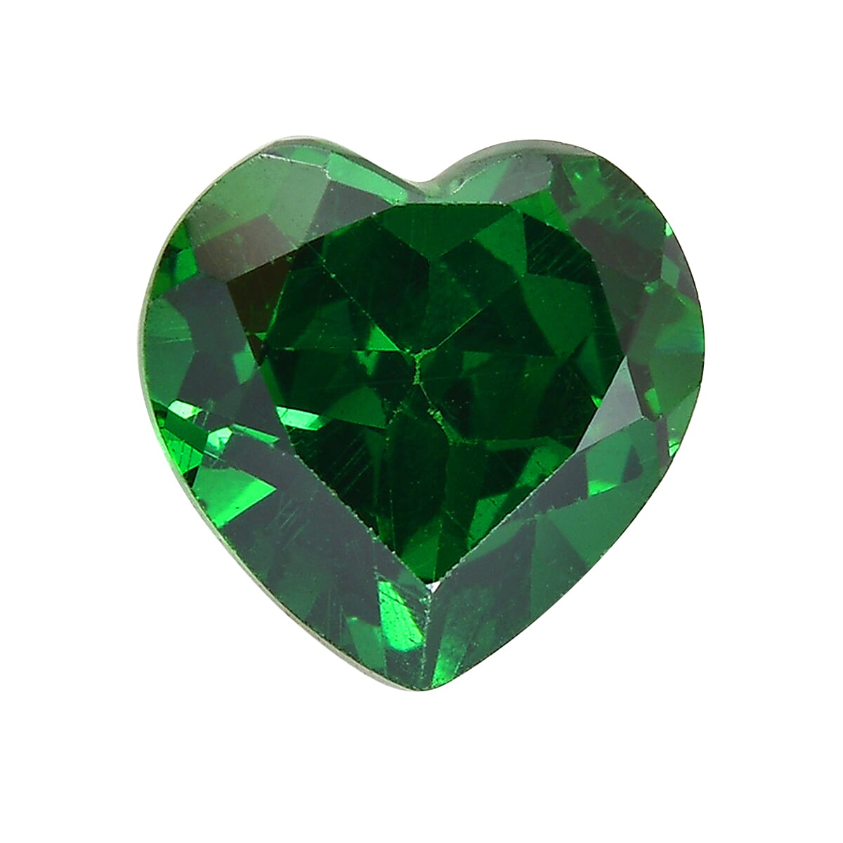 Green Cubic Zirconia Heart 7 mm Gemstone, 1.98 Ct V32531053 0