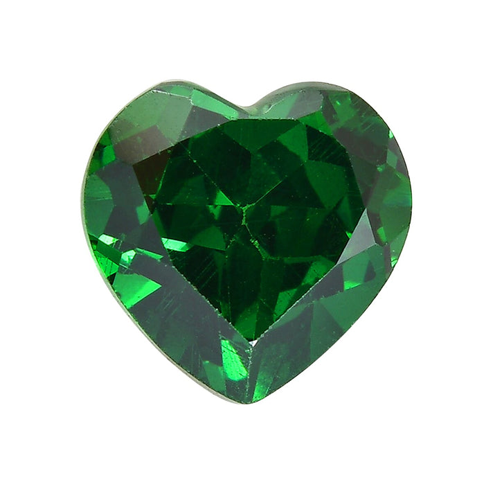 Green Cubic Zirconia Heart 7 mm Gemstone, 1.98 Ct 8505912 1
