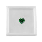 Green Cubic Zirconia Heart 7 mm Gemstone, 1.98 Ct