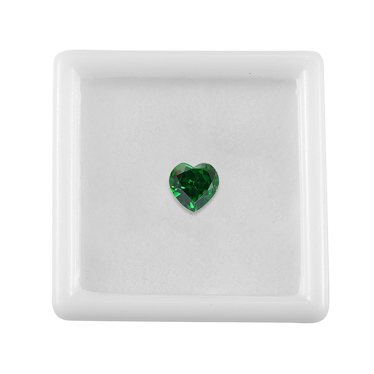 Green Cubic Zirconia Heart 7 mm Gemstone, 1.98 Ct V32531053 3