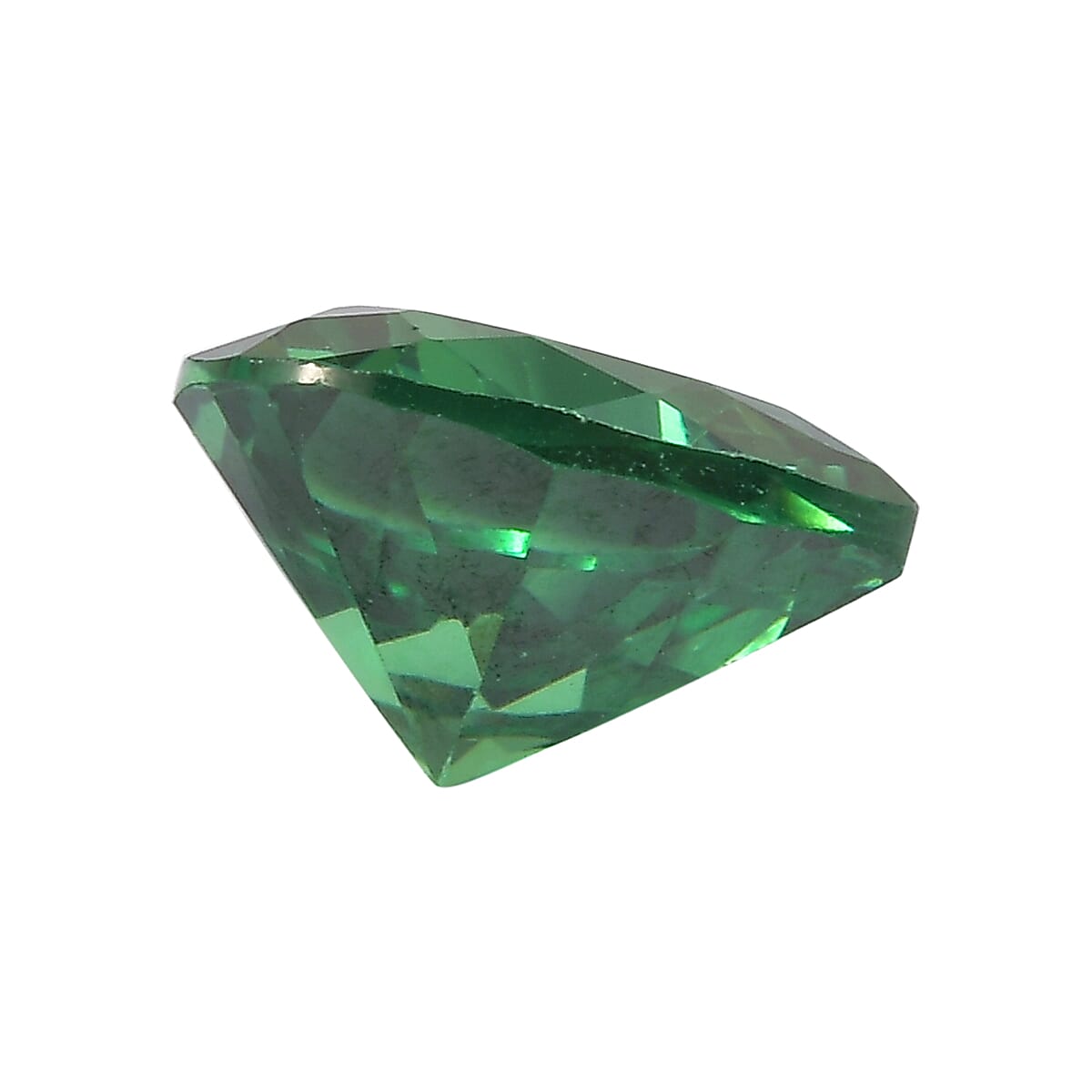 2.04 Ct. Green Cubic Zirconia Loose Gemstone in Heart Shape 8062457 2