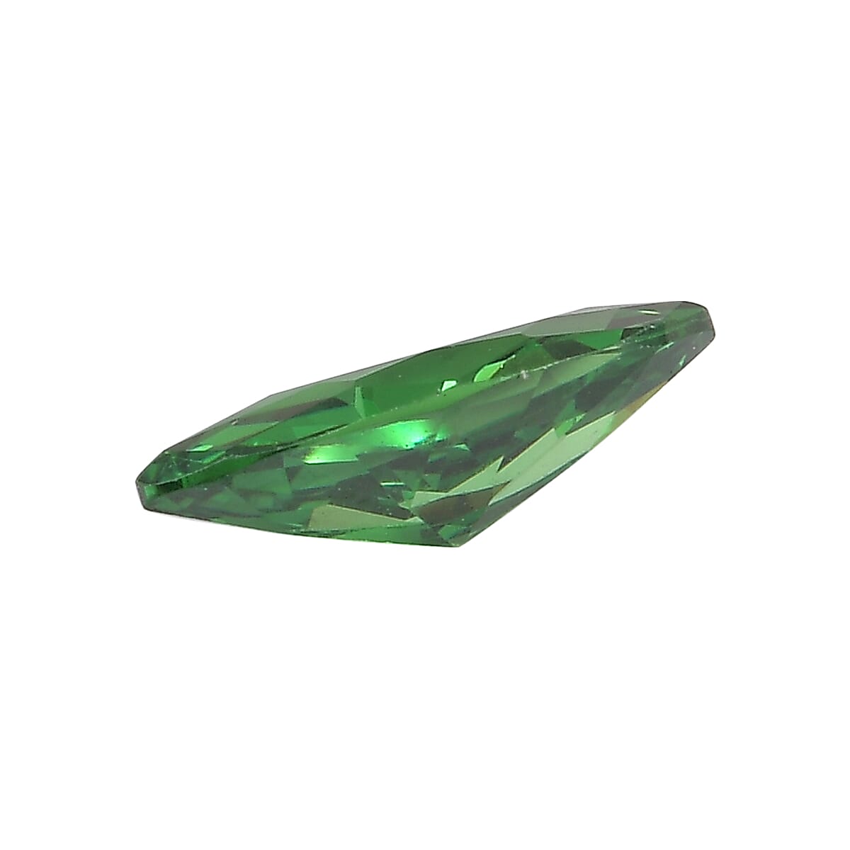 Set of 3 Green Cubic Zirconia Loose Gemstones in Marquee Shape 0.96 Ct. 8062458 2