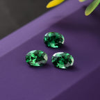 Green Cubic Zirconia Oval Shape Gemstone 3.49 Ct.