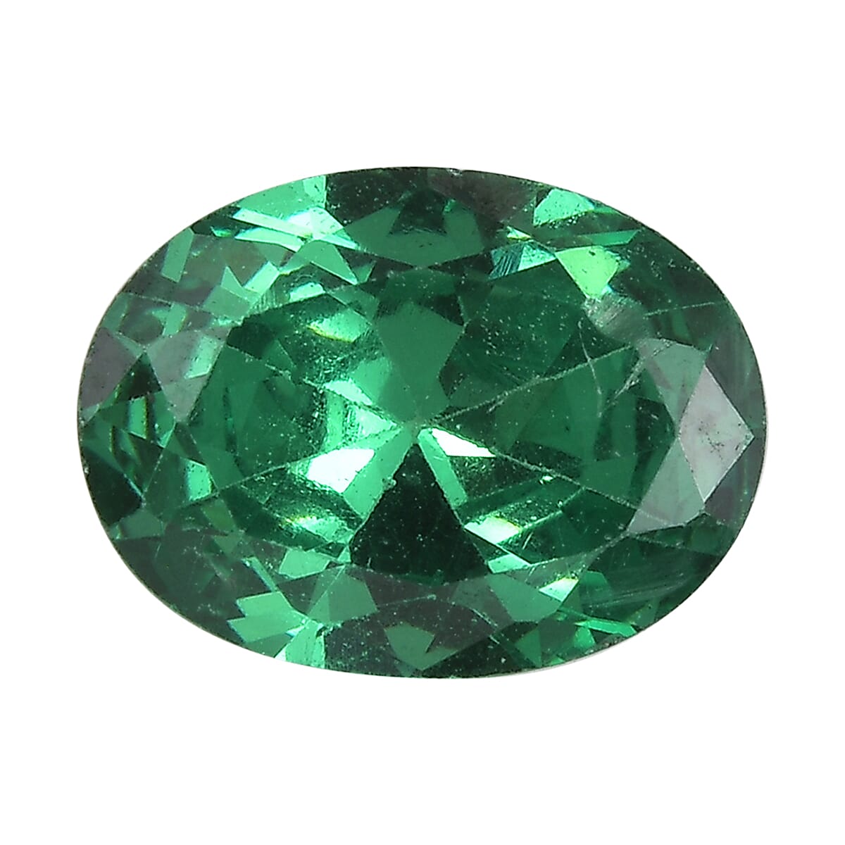 1.75 Ct. Green Cubic Zirconia Loose Gemstone in Oval Shape 8062869 0