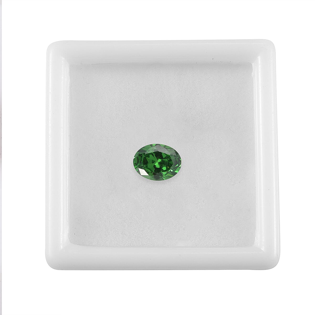 Green Cubic Zirconia Oval Cut Cut 8X6 mm Gemstone, 1.74 Ct 8499117 2