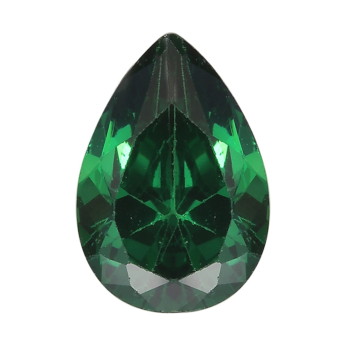 2.82 Ct. Green Cubic Zirconia Loose Gemstone in Pear Shape 8062462 0