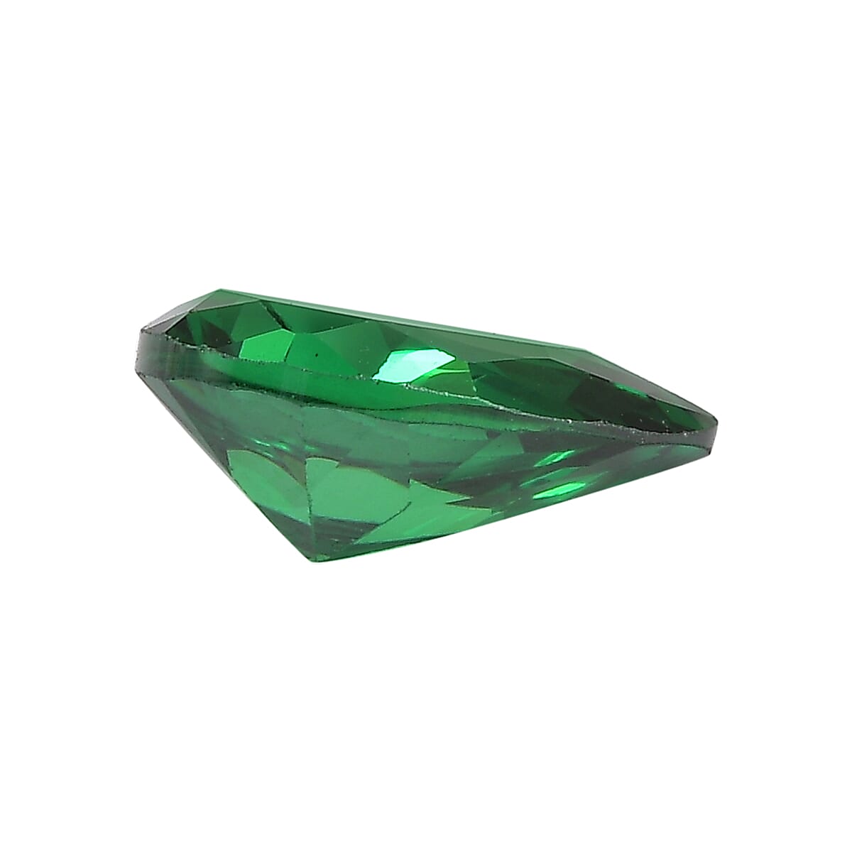 2.82 Ct. Green Cubic Zirconia Loose Gemstone in Pear Shape 8062462 3