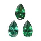 Green Cubic Zirconia Pear Shape Gemstone 0.85 Ct.