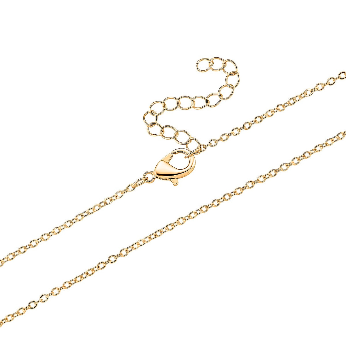 Green Cubic Zirconia Pendant with Chain (Size 20 - 2 Ext) in Yellow Gold Plated 4404924 5