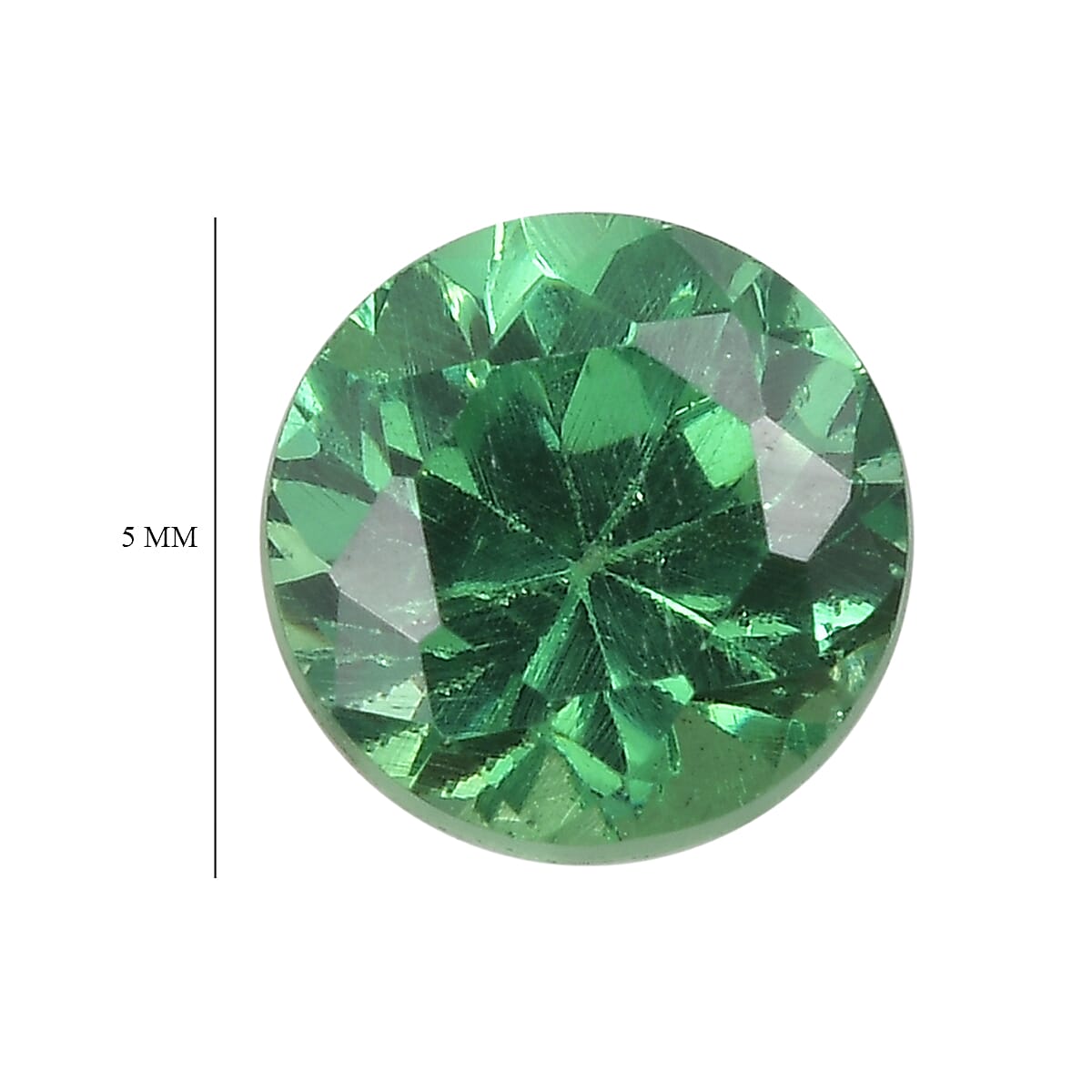 2.29 Ct. Set of 3 Green Cubic Zirconia Loose Gemstones in Round Shape 8062466 4