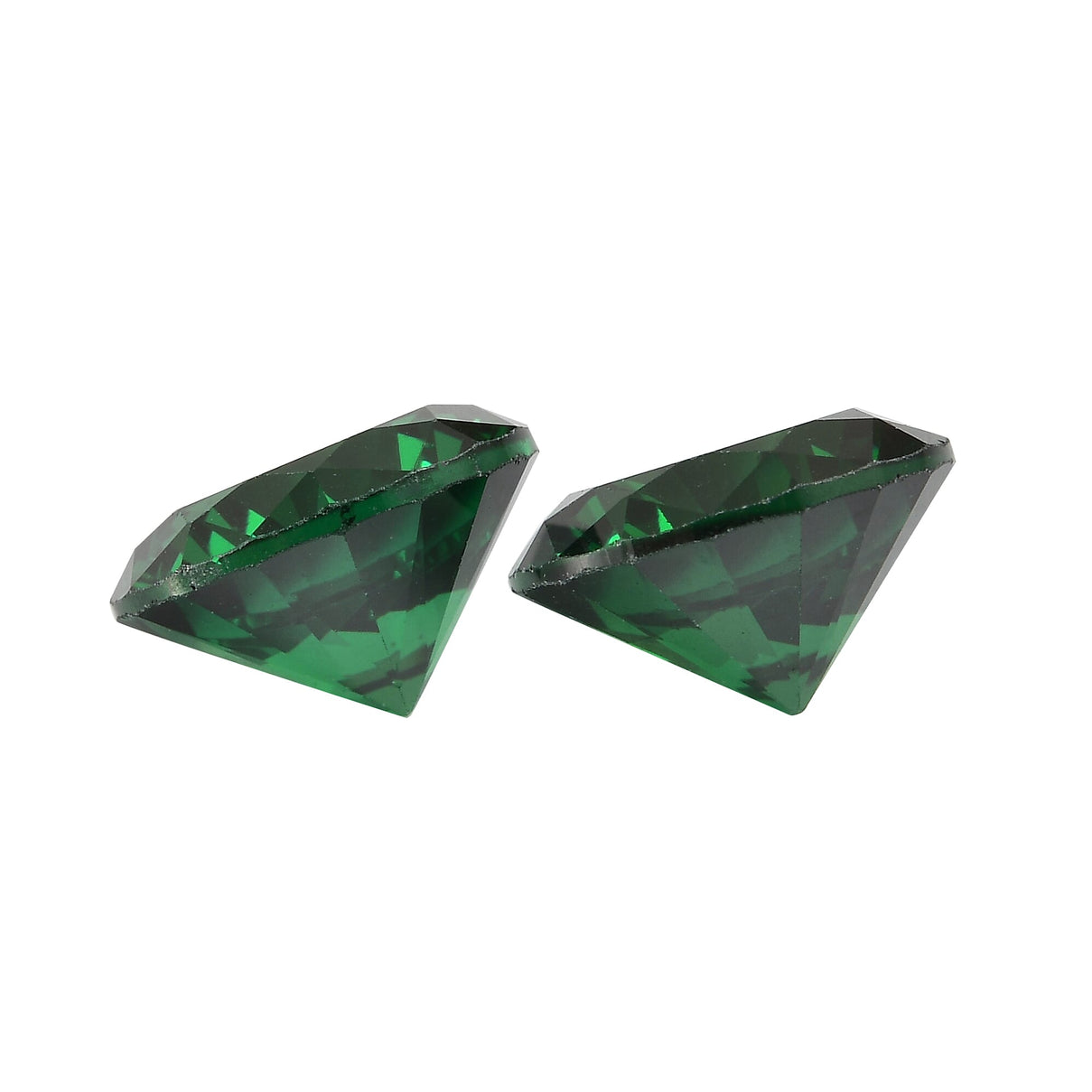 Green Cubic Zirconia Round 8 mm Gemstone, 6.40 Ct 8505916 2