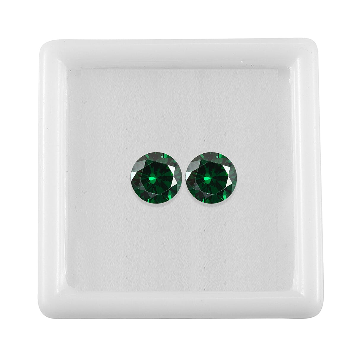 Green Cubic Zirconia Round 8 mm Gemstone, 6.40 Ct 8505916 3