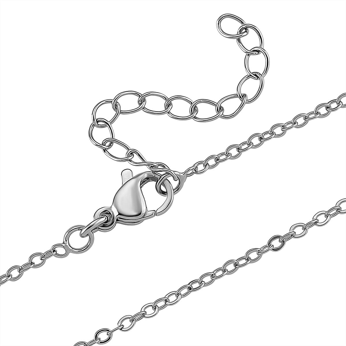 ROMA DESIGNER OUTLET CLOSEOUT Green Cubic Zirconia &amp; White Cubic Zirconia Pendant with Chain (Size 20 Ext) with Enameled 4396040 5