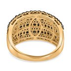Green Diamond Ring in 18K Vermeil Yellow Gold Plated Sterling Silver 1.98 Ct, Silver Wt. 5.58 Gms.