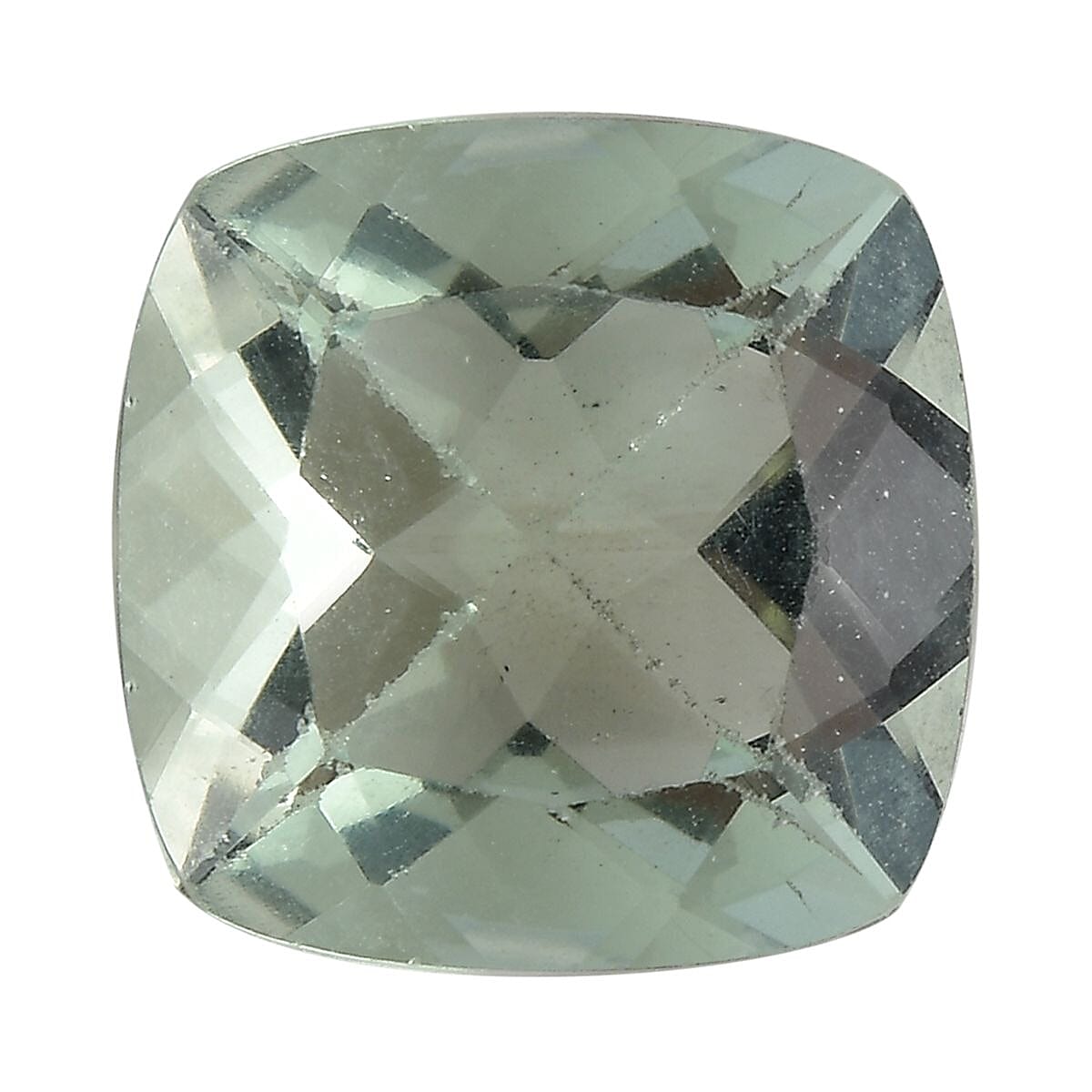 Green Fluorite Loose Gemstone in Cushion Shape (10x10mm) 7851377 0