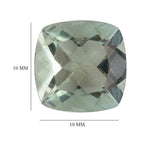 Green Fluorite Cushion 10x10 mm