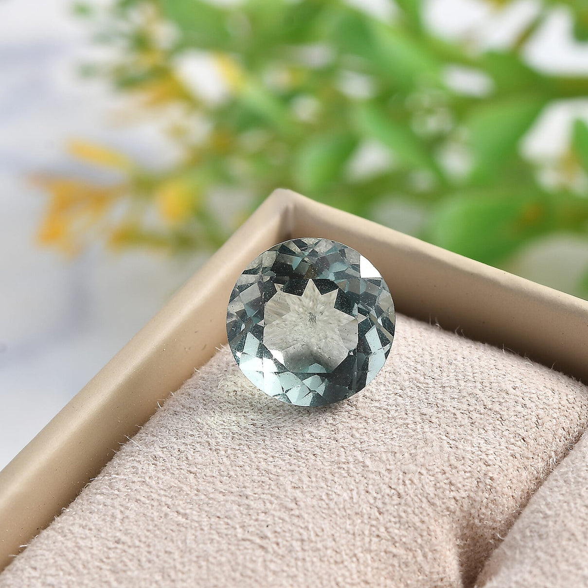 Green Fluorite Loose Gemstone in Round Shape (11mm) 7827329 2