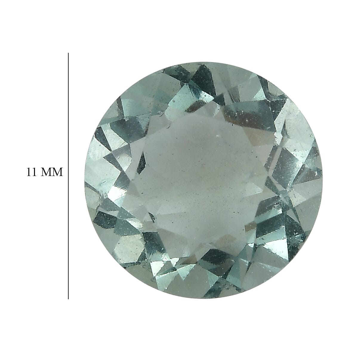Green Fluorite Loose Gemstone in Round Shape (11mm) 7827333 5