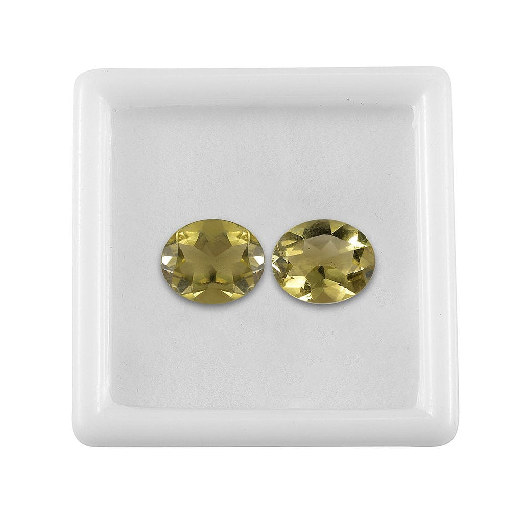 Green Gold Quartz Oval 11x9 mm