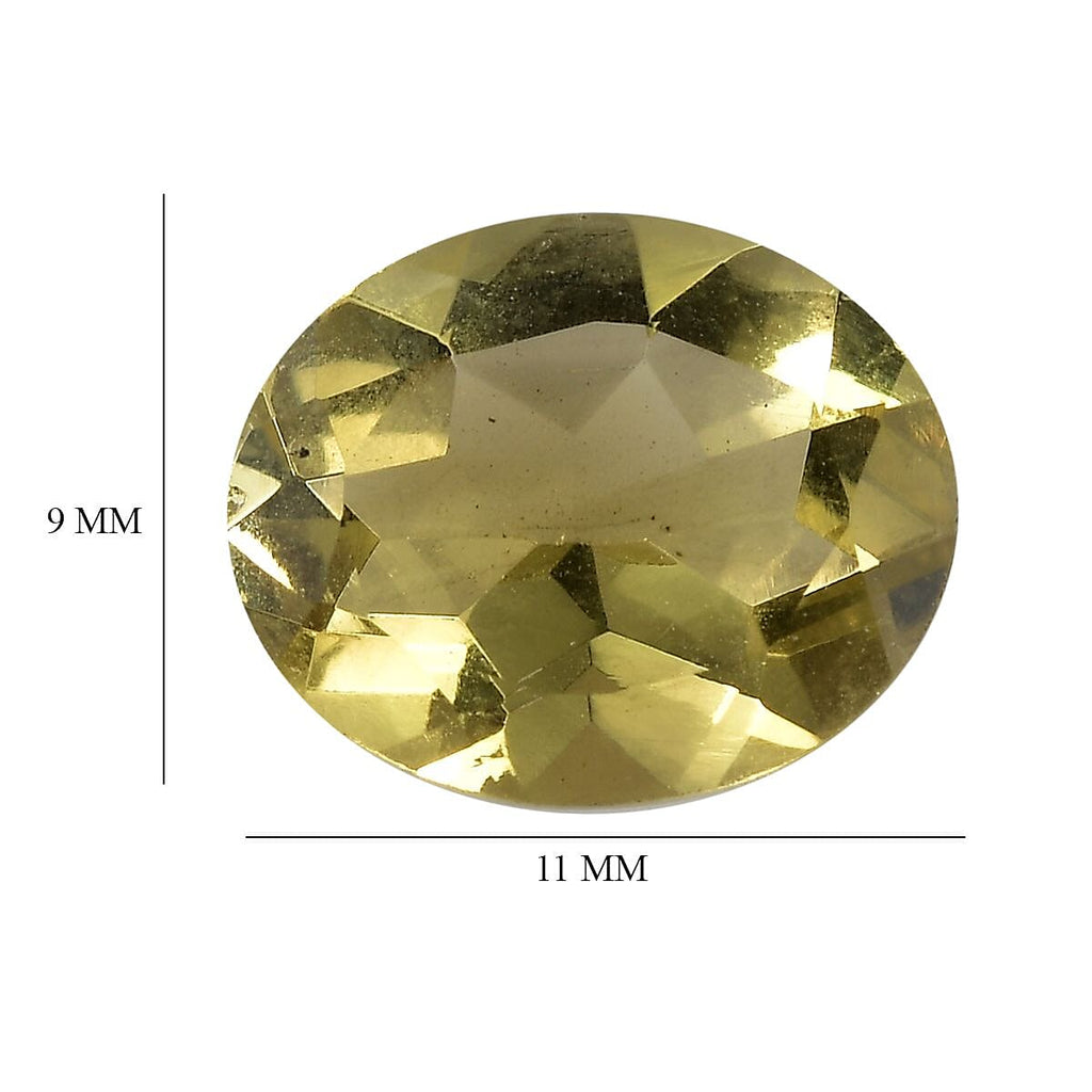 Green Gold Quartz Oval 11x9 mm
