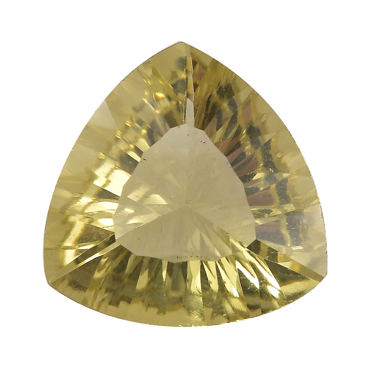 Green Gold Quartz Loose Gemstone in Trillion Shape(12.0mm) 7817186 0