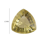 Green Gold Quartz Trillion 12 mm