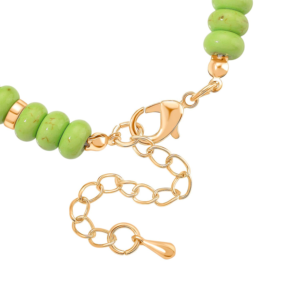 Green Howlite &amp; White Shell Pearl Bracelet (Size 7.5 - 2)  70.00 Ct. 8192801 2