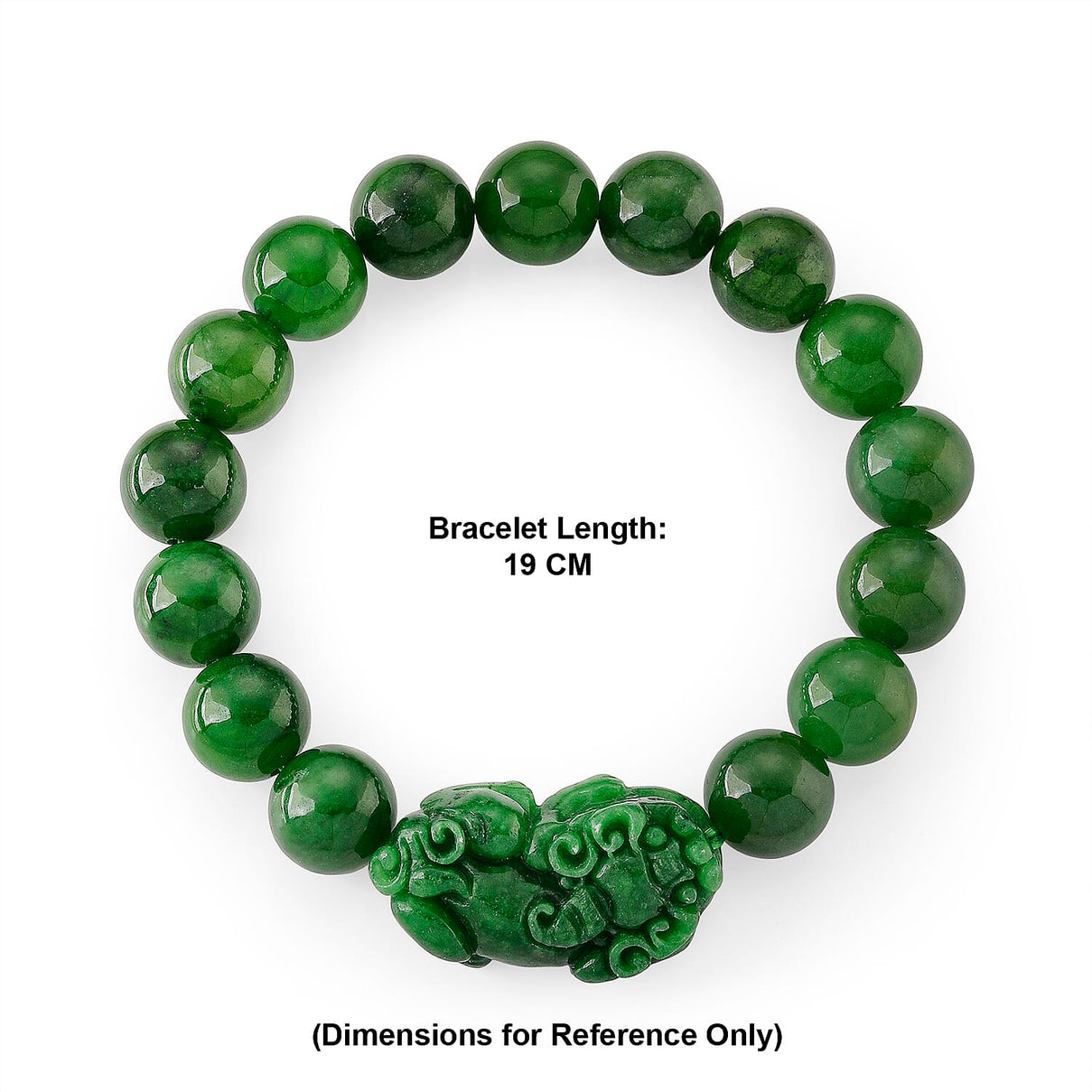 Enhanced Green Jade Beads Curving Cut Adjustable Bracelet (Size - 7.5) 300.00 Ct. 8519747 6