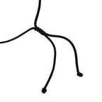 Enhanced Green Jade Beads Double-Sided Carving Necklace (Size - 28) with Adjustable Cotton Thread 220.00 Ct.