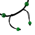 Green Jadeite Jade Carved Pixiu Adjustable Bracelet (Size 6.5-9.5) 35.00 Ct.